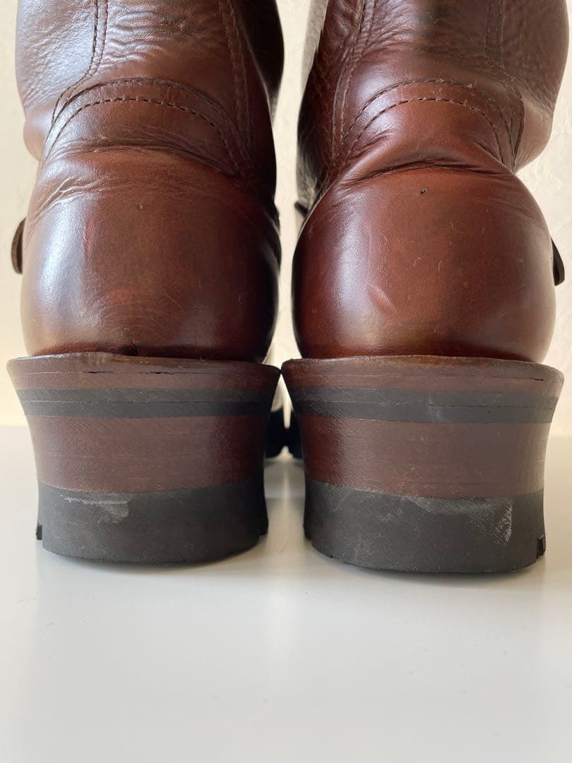 バックボーン　ブラウン ショートエンジニアブーツ　ビブラム