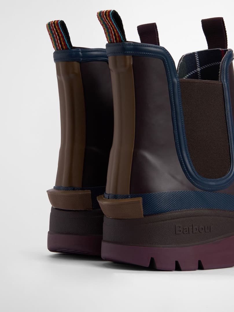 Paul Smith Barbour カラーブロック サイドゴアレインブーツ