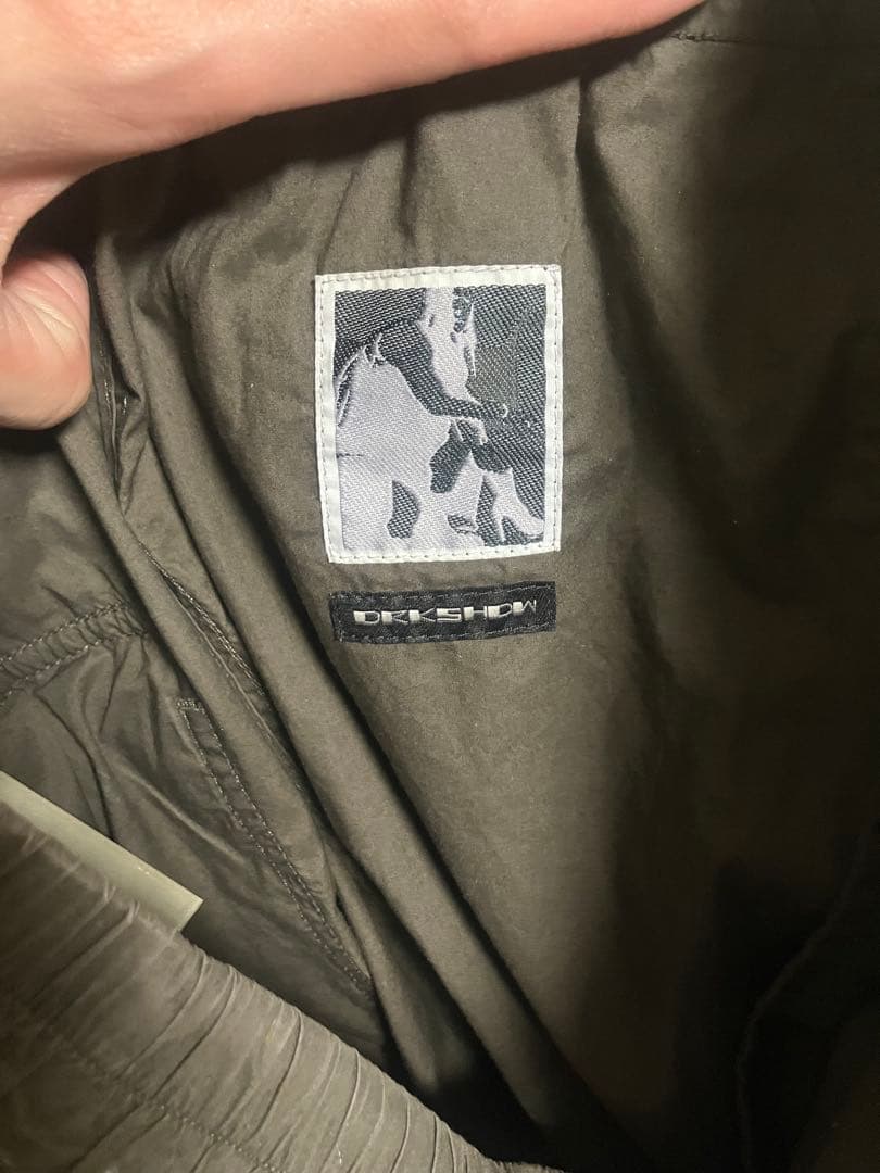 rickowens クロップドサルエルパンツ　ダークダスト