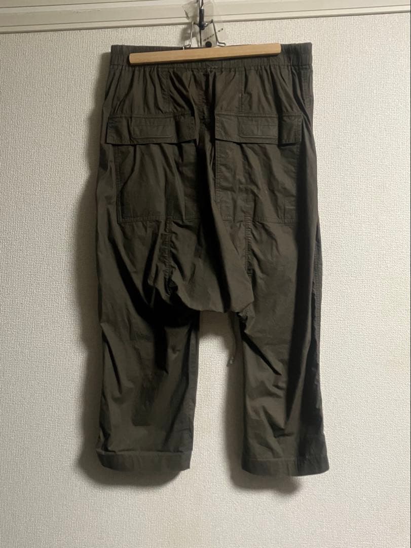 rickowens クロップドサルエルパンツ　ダークダスト