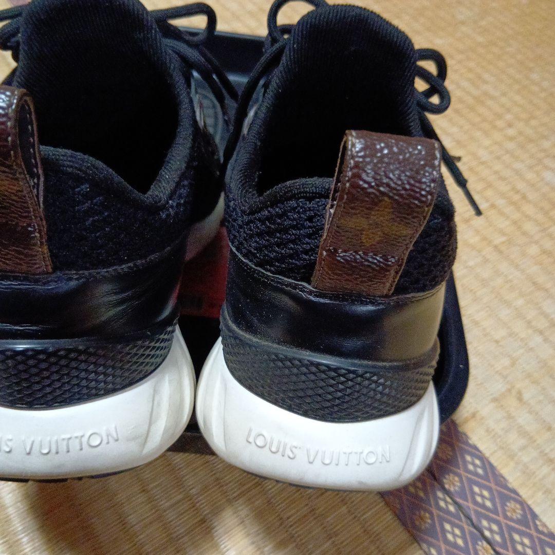 さくら様 ルイヴィトン ロゴ アフターゲームライン スニーカー 黒 38