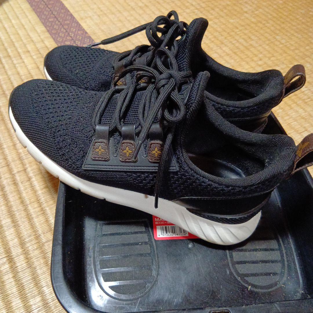 さくら様 ルイヴィトン ロゴ アフターゲームライン スニーカー 黒 38