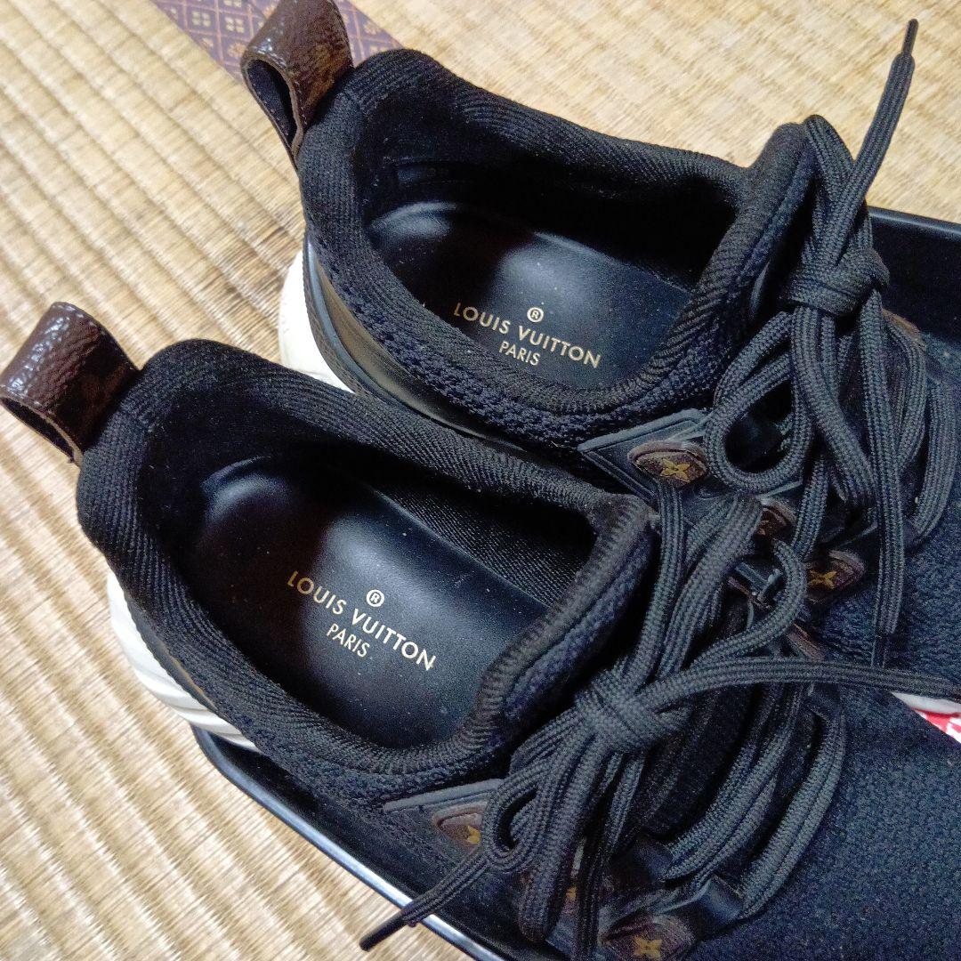 さくら様 ルイヴィトン ロゴ アフターゲームライン スニーカー 黒 38