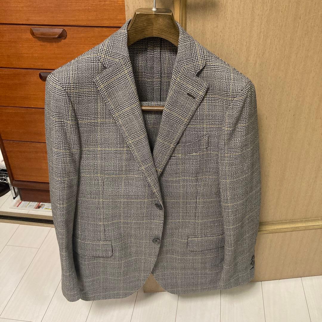 LARDINI ウールジャケット チェック柄