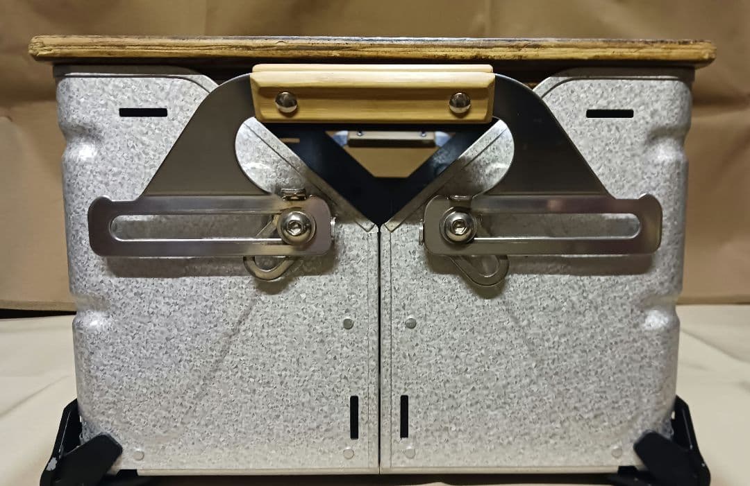 スノーピーク　シェルフコンテナ 25 & 天板 & 脚ブラック塗装カスタム