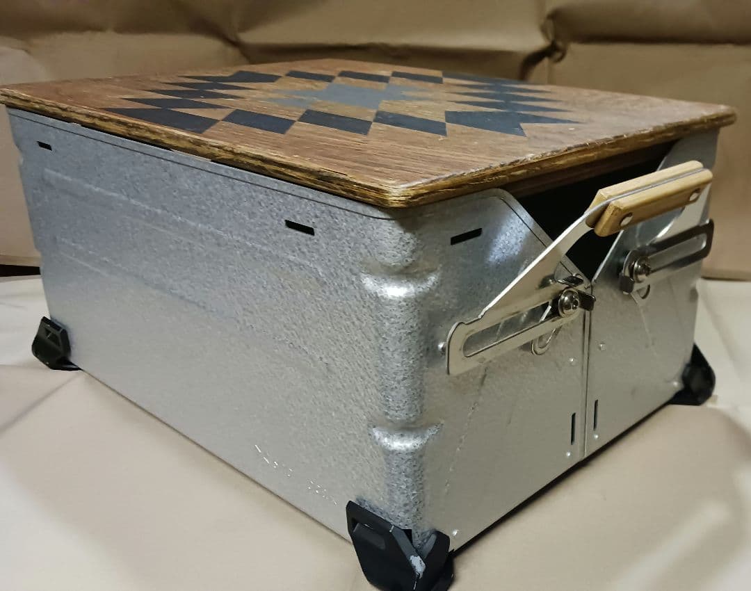 スノーピーク　シェルフコンテナ 25 & 天板 & 脚ブラック塗装カスタム