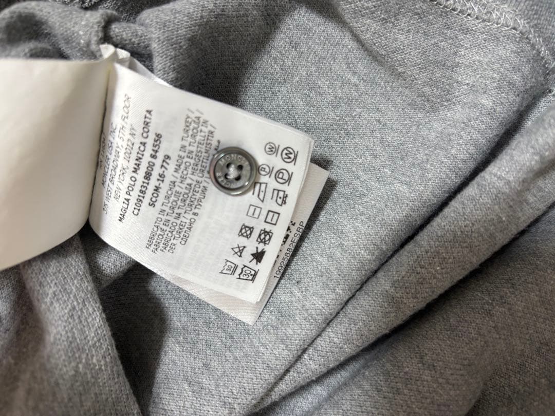 MONCLER(モンクレール)グレー ポロシャツ Mサイズ