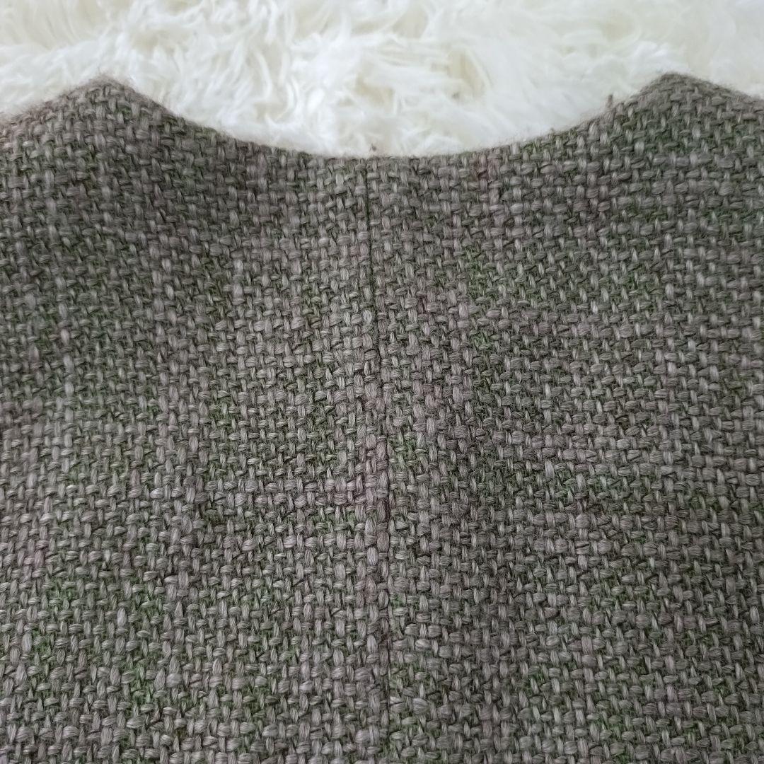 トゥモローランド コレクション ツイード ベスト ジレ ウール 36