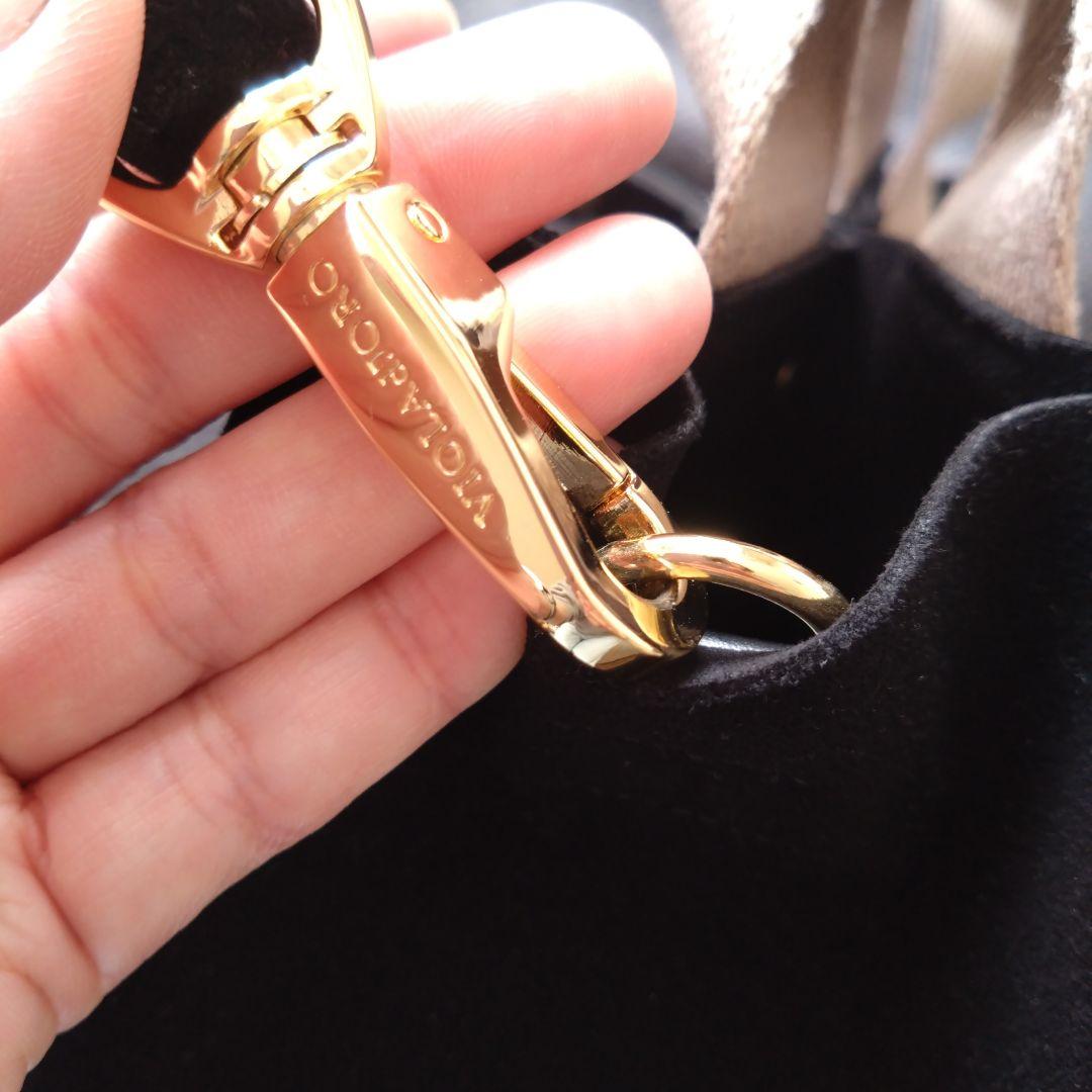 VIOLAd'ORO / GINO S マイクロファイバースエードトートバッグ