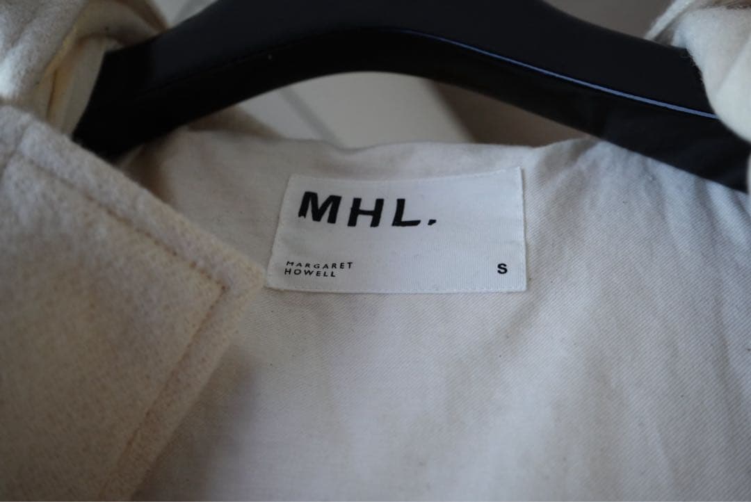MHL. マーガレットハウエル　ホワイト ダッフルコート S