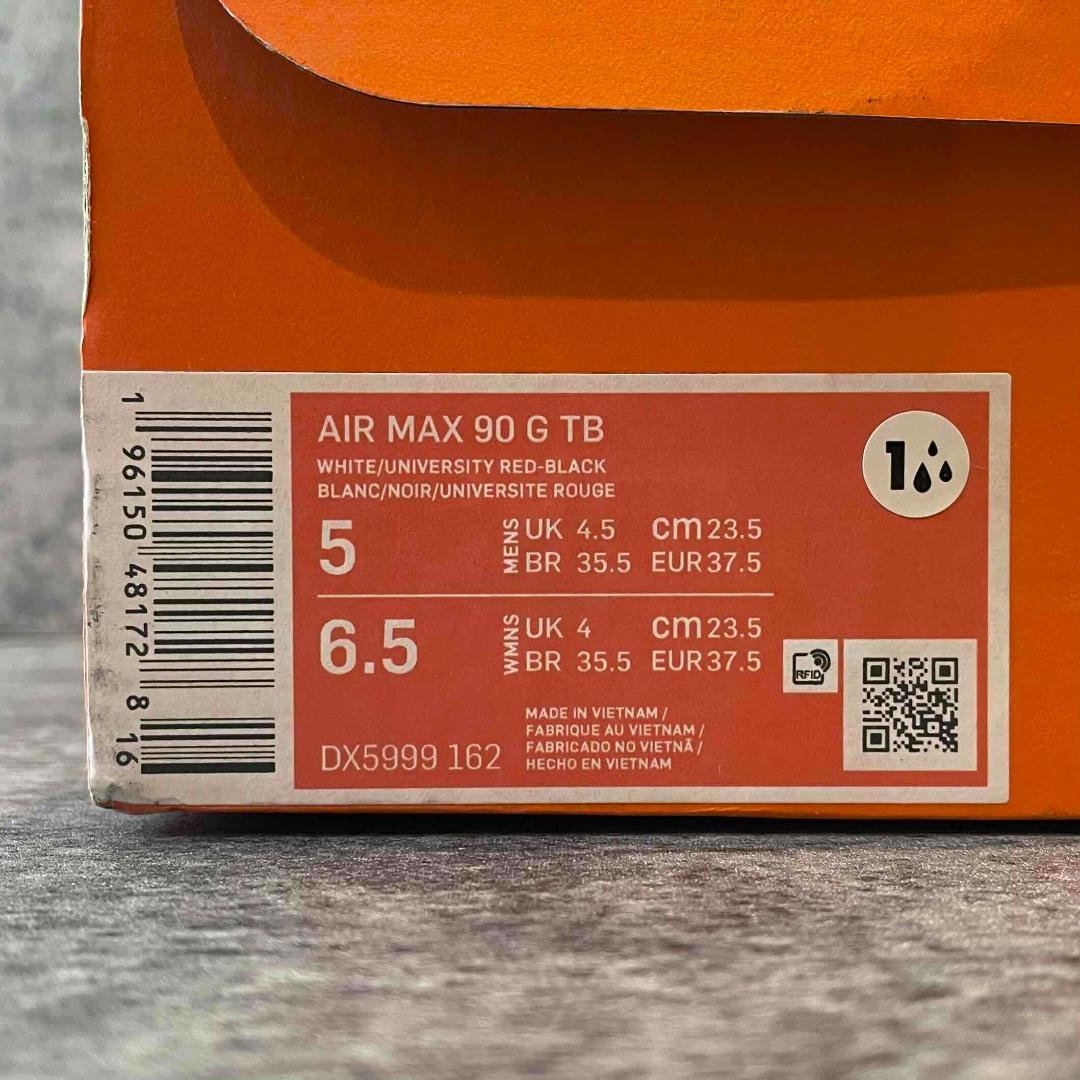 NIKE AIR MAX 90 G 赤 23.5 ナイキ エアマックス ゴルフ