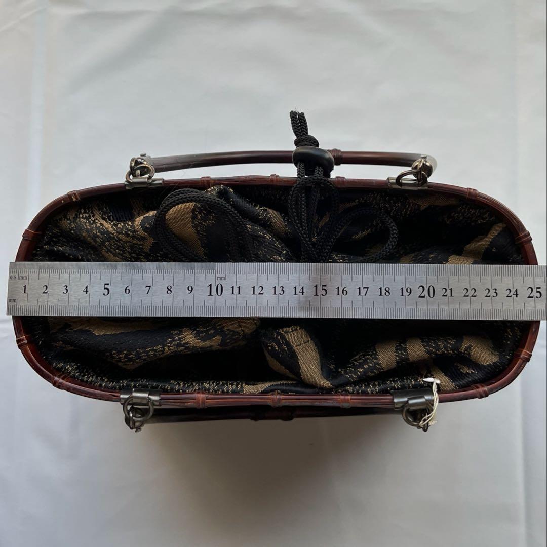 【竹籠バッグ２点セット】未使用　かごバッグ 浴衣 着物 竹細工 和装小物