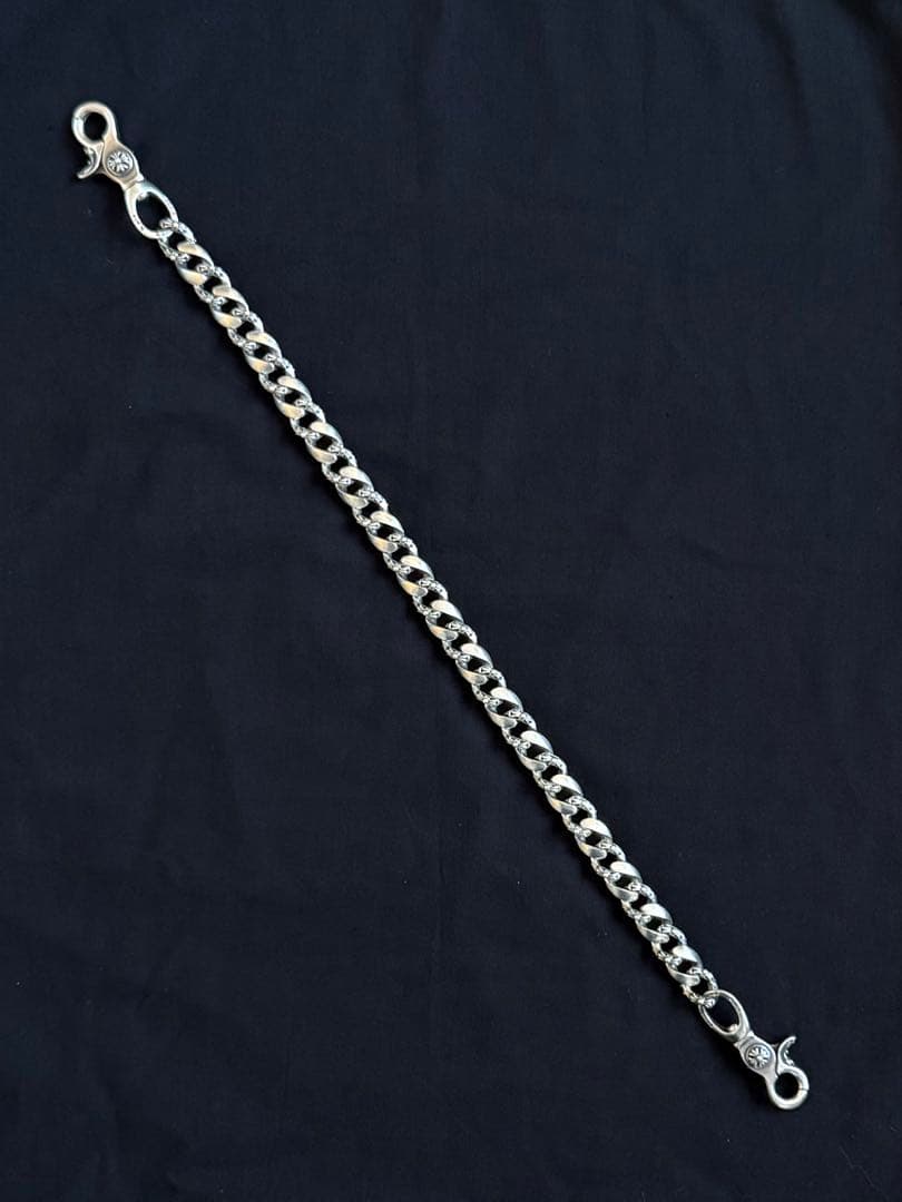 美品　シルバー925 ロングウォレットチェーン 213g 50cm