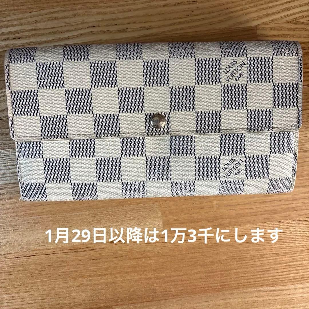 ルイヴィトン ポルトフォイユサラ 長財布 ダミエアズールCA2009