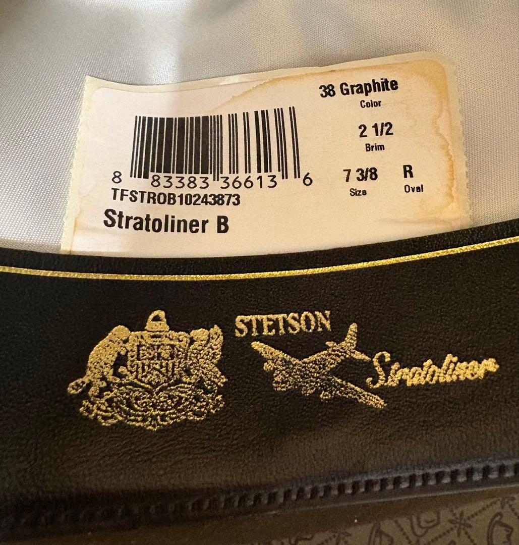 stetson ストラトライナー　ステットソン　ハット　専用ブラシ付き