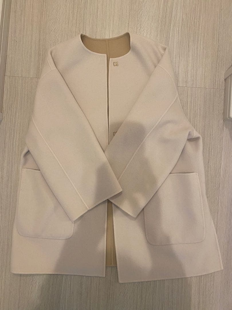 UNITED ARROWS バイカラー リバー ミドルコート　36 s