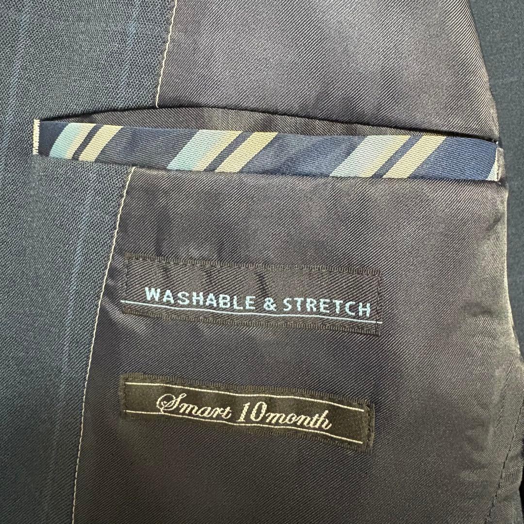 オリヒカ ネイビー ウインドウペン柄 セットアップ