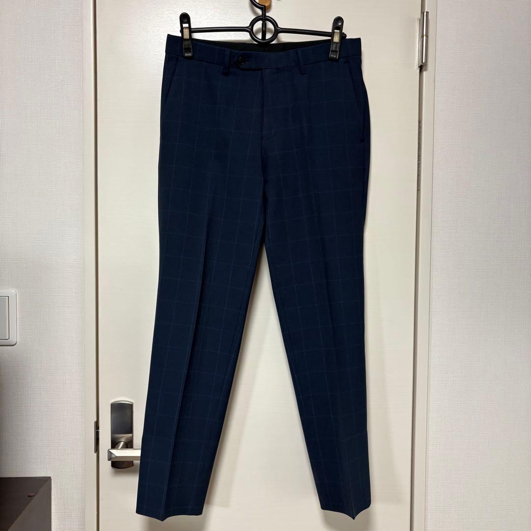 オリヒカ ネイビー ウインドウペン柄 セットアップ