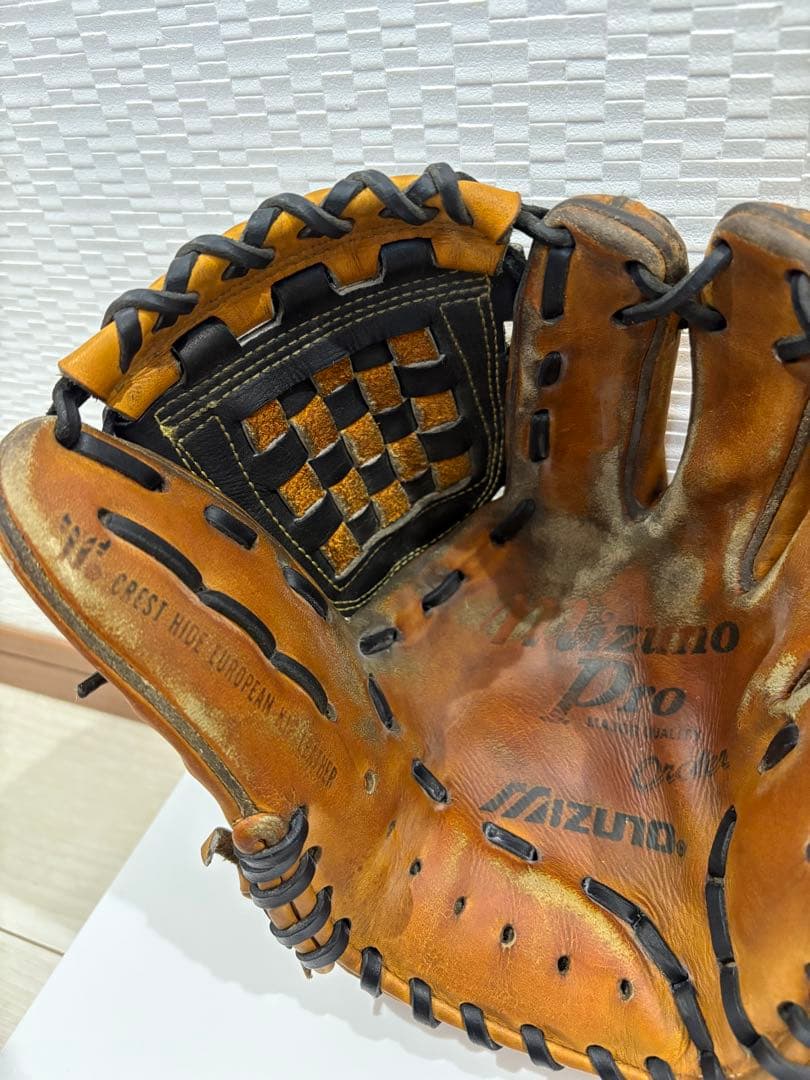 【ミズノプロ　ビッグM】硬式オーダー　内野手用 ウエブ、紐、グリス交換済