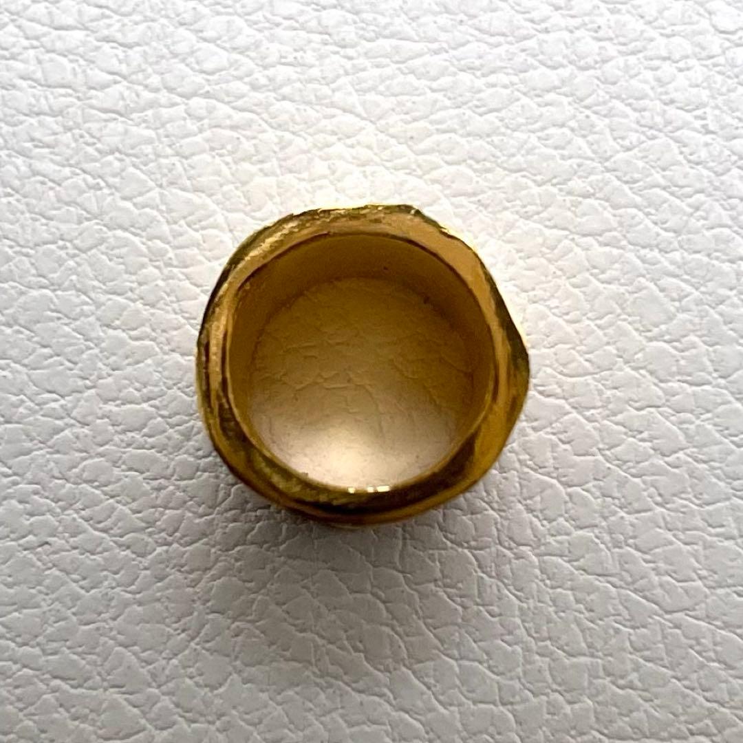 K24純金 パイプ　槌目　ペンダントトップ　幅5.7㎜　内経5.3㎜　1.78g