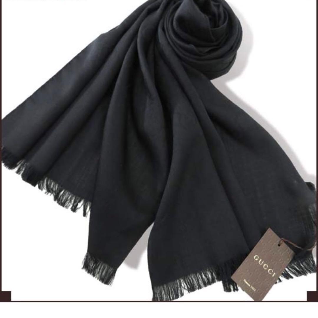 新品正規✨GUCCIマフラー✨グッチマフラー❗️箱紙袋セット　グッチ　メンズ