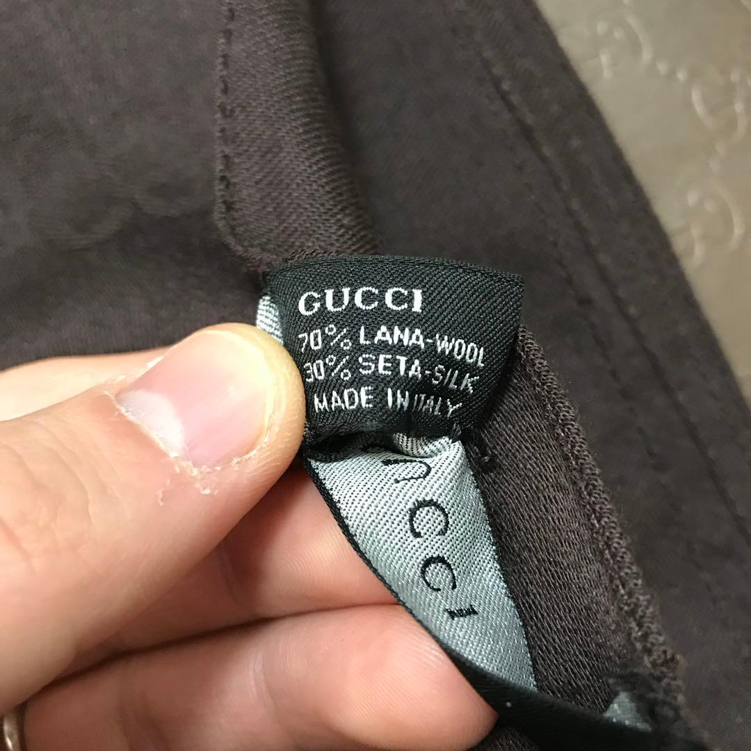 新品正規✨GUCCIマフラー✨グッチマフラー❗️箱紙袋セット　グッチ　メンズ