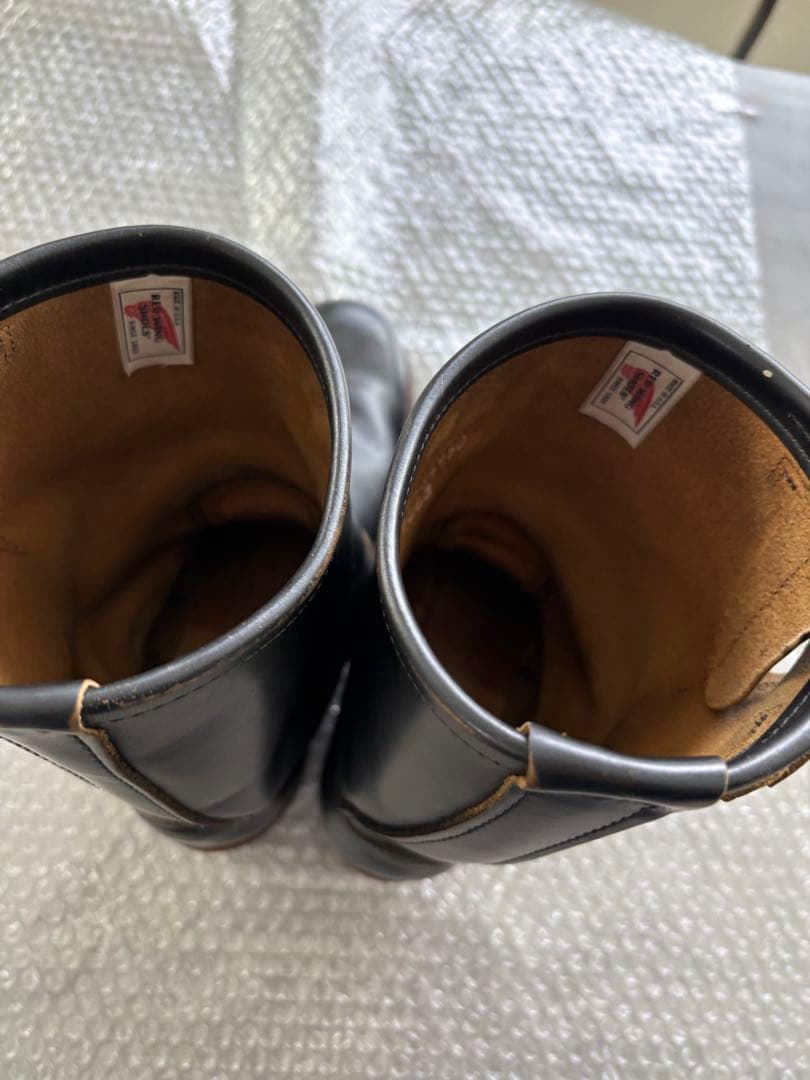 レッドウィング　9268 ブラックレザーエンジニアブーツ　2268