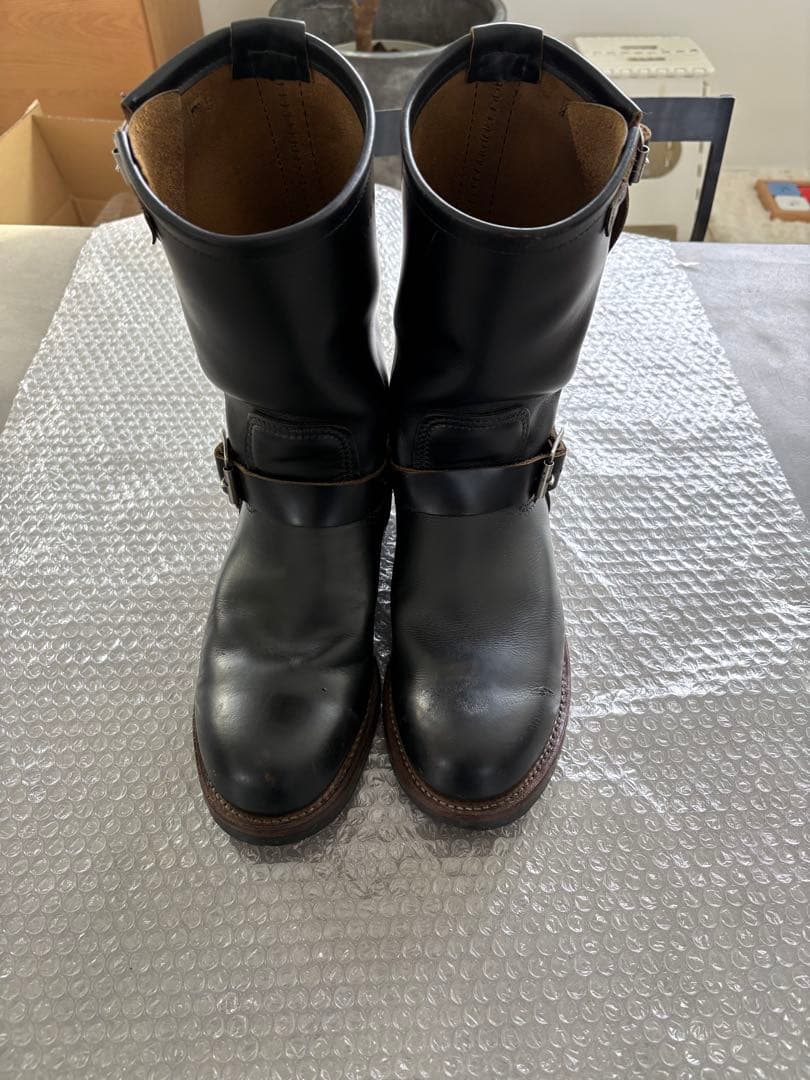 レッドウィング　9268 ブラックレザーエンジニアブーツ　2268