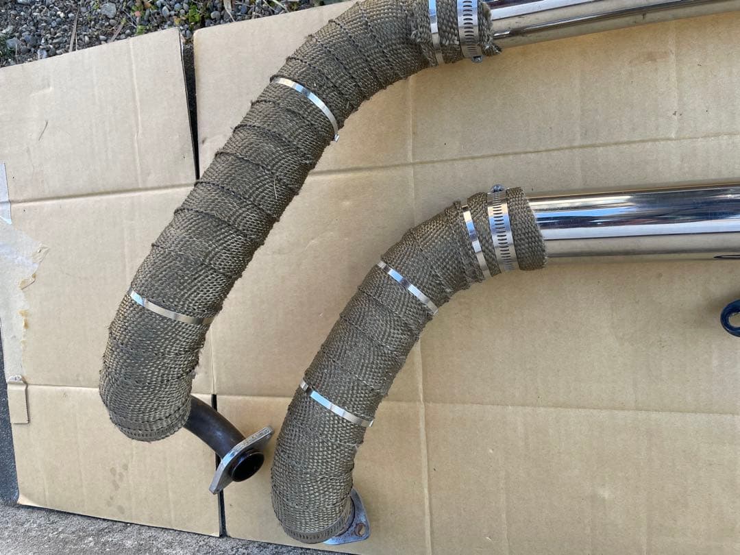 ドラッグスター250スラッシュカットマフラーです。