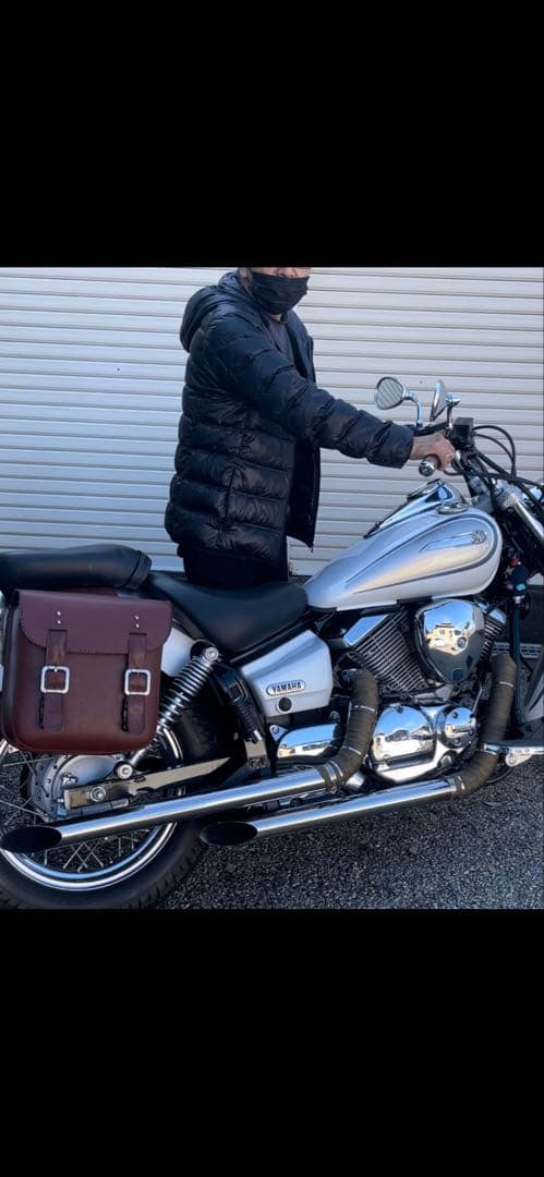 ドラッグスター250スラッシュカットマフラーです。