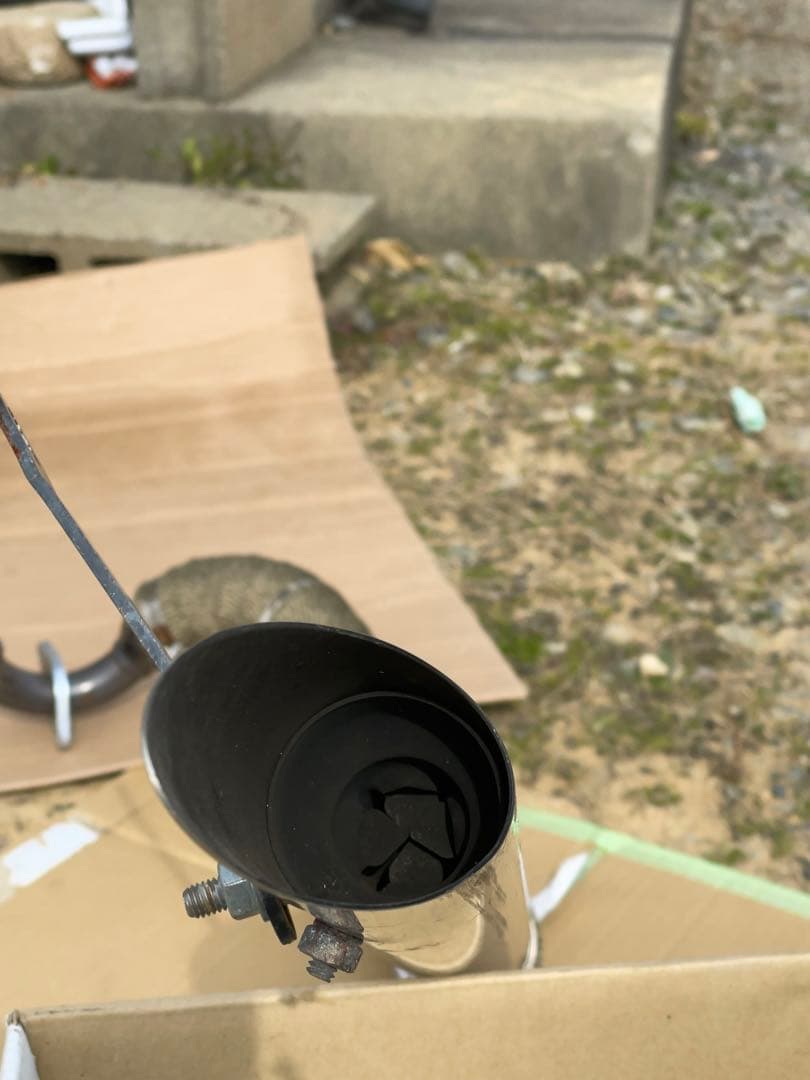 ドラッグスター250スラッシュカットマフラーです。