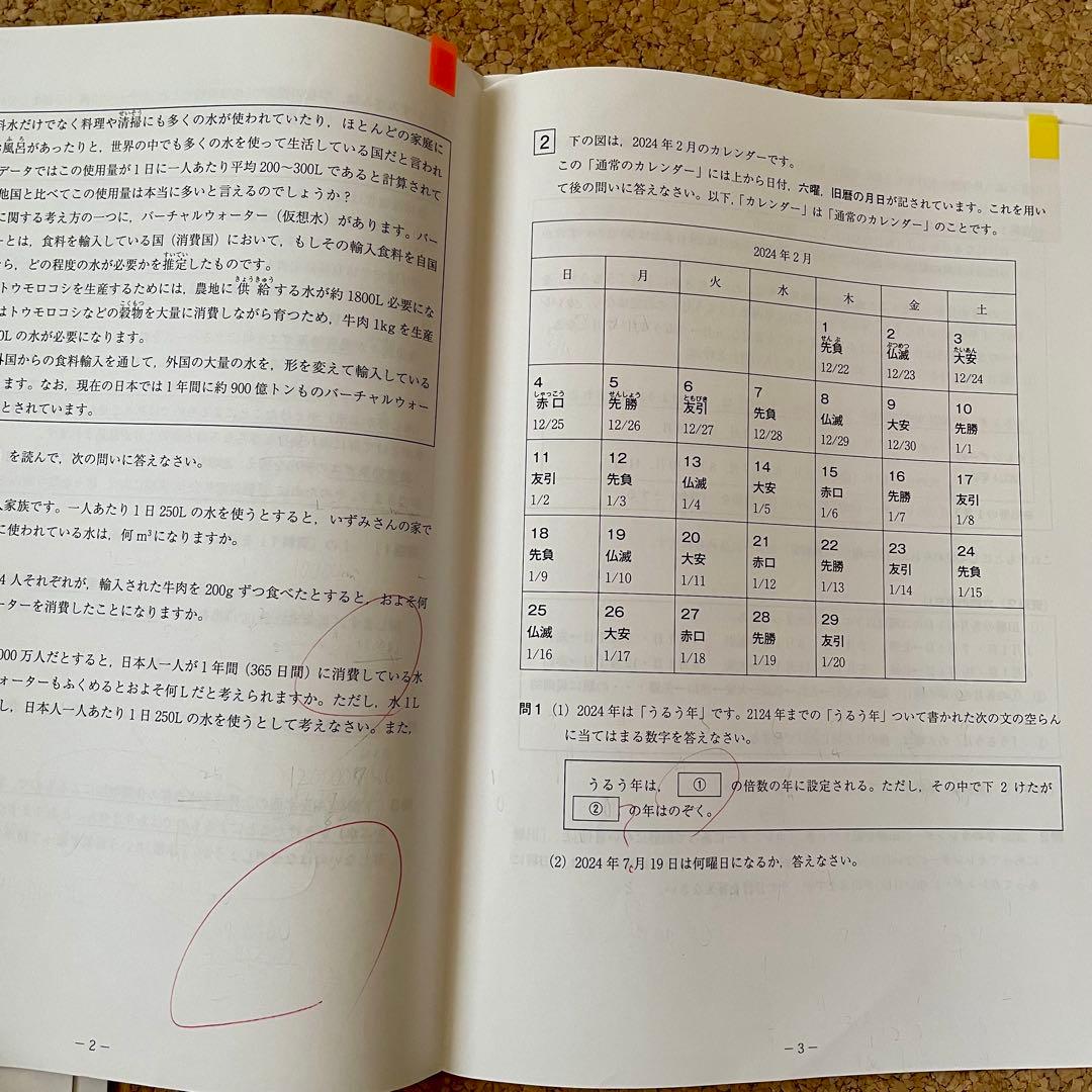 ena 学芸大附属国際中　学校別合判、直前特訓　小6