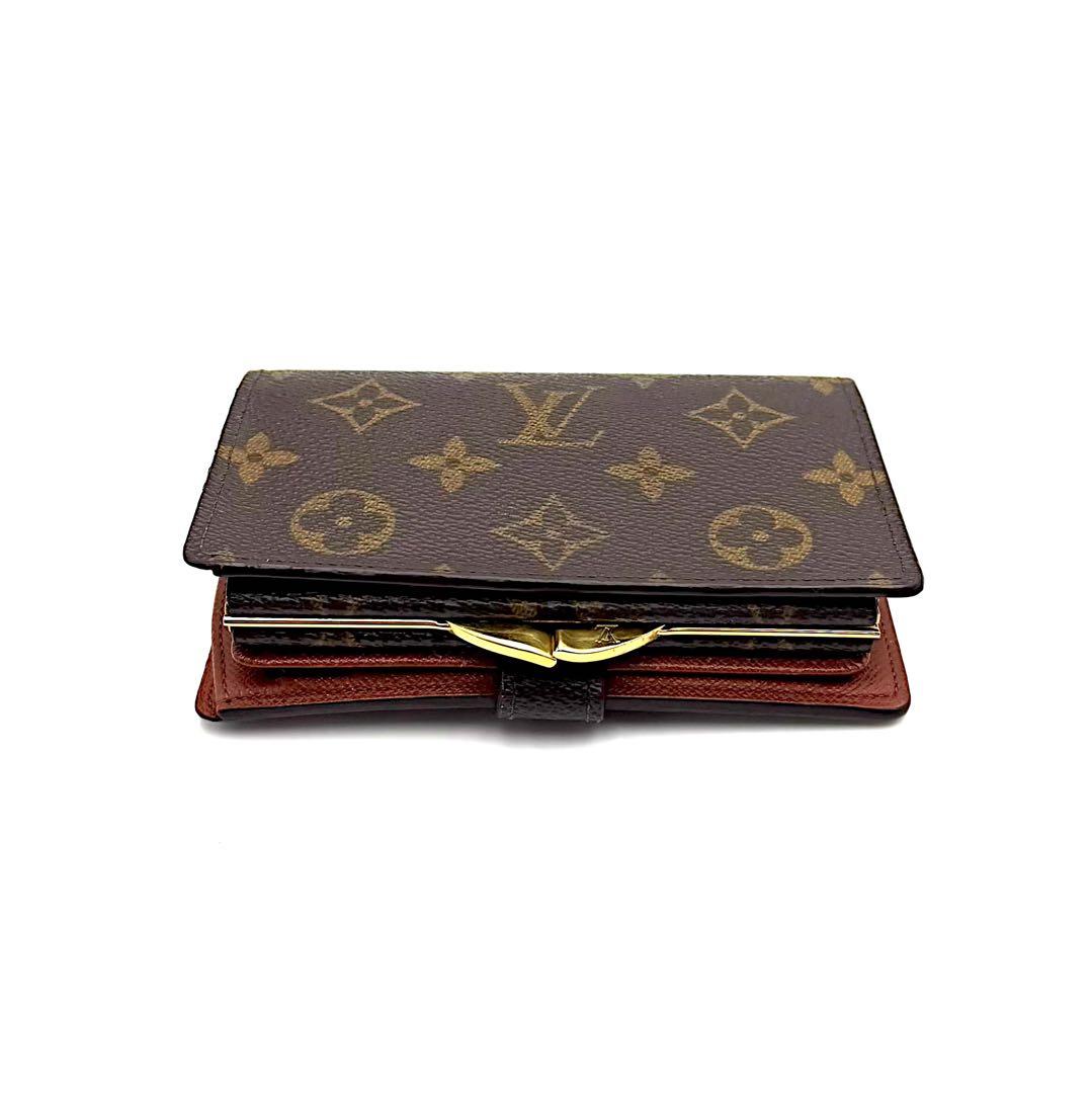 ルイヴィトン ヴィエノワ モノグラム がま口 二つ折り財布