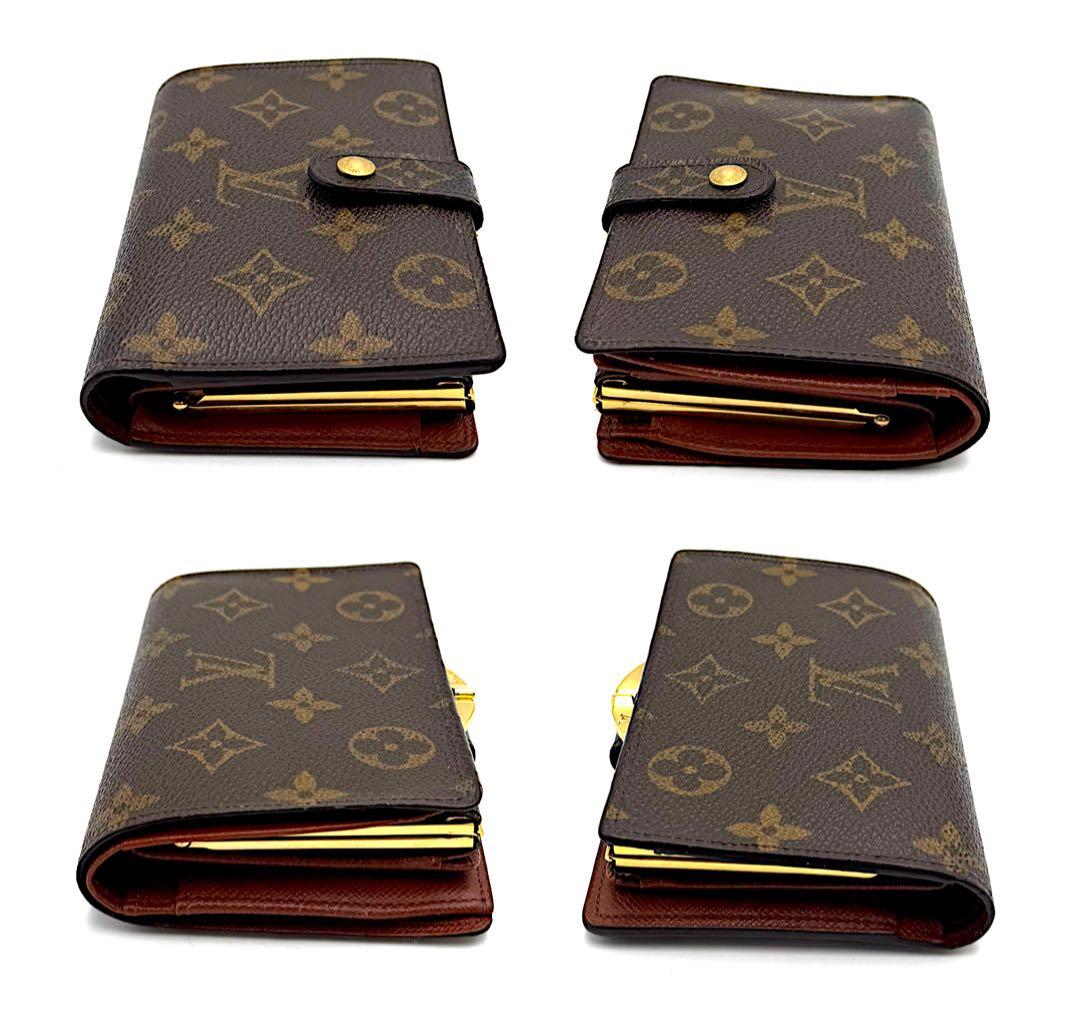 ルイヴィトン ヴィエノワ モノグラム がま口 二つ折り財布