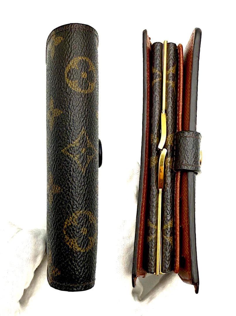 ルイヴィトン ヴィエノワ モノグラム がま口 二つ折り財布