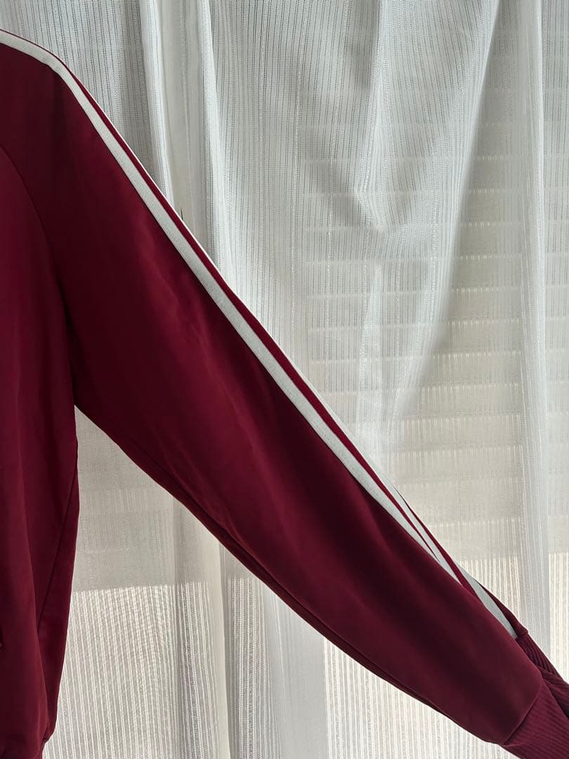 80sビンテージadidasトラックジャケットATP ワインレッド 西ドイツ製