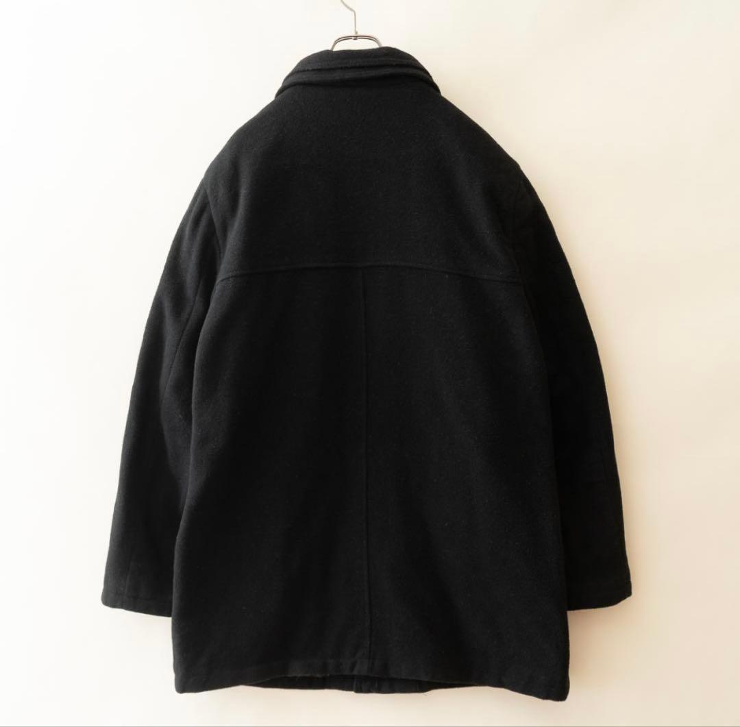 ⚠️CHAPS ✨チャップス❣️ウールメルトンコート44(XXL〜3XL)黒ブラック