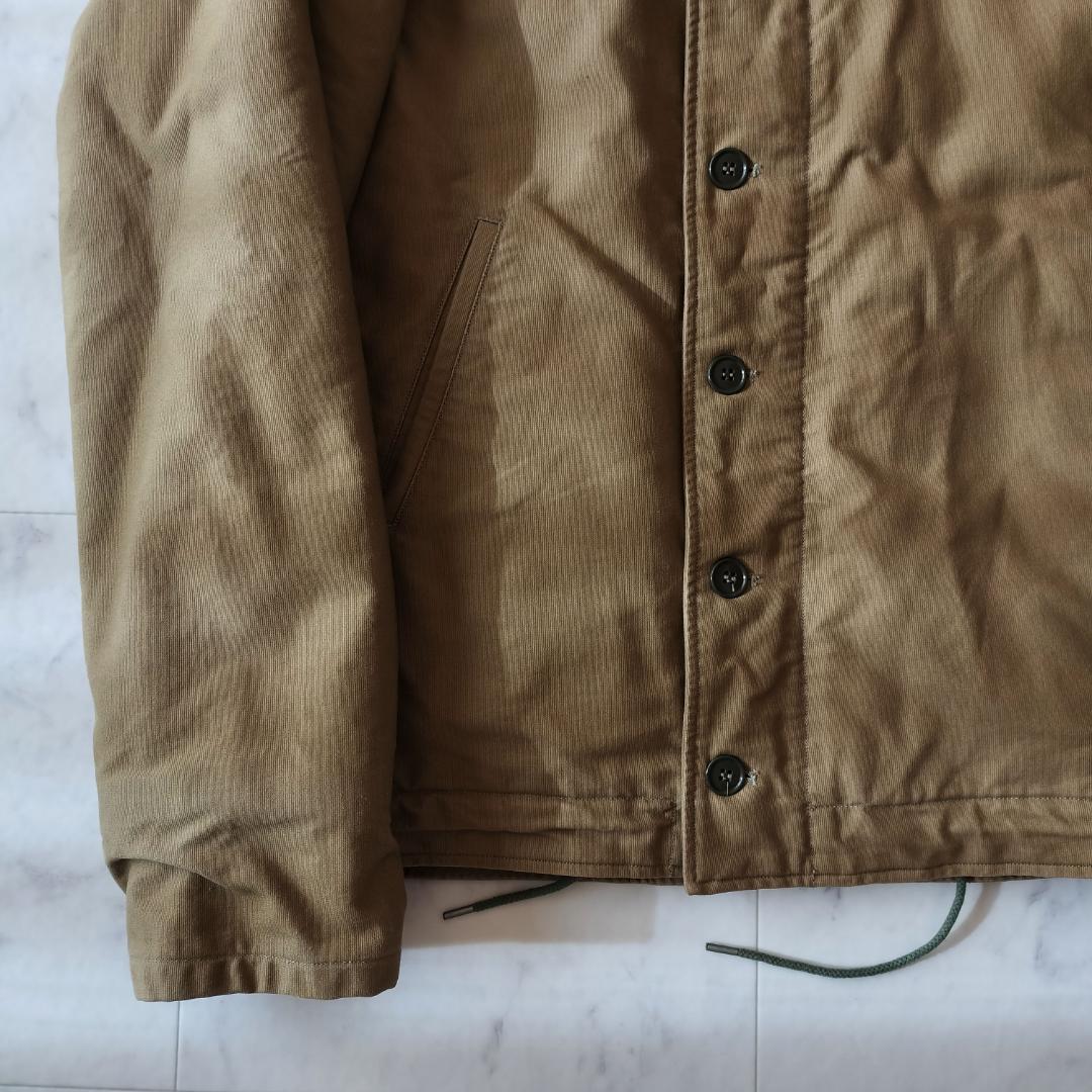 バズリクソンズ N-1 デッキジャケット XL カーキ 東洋エンタープライズ