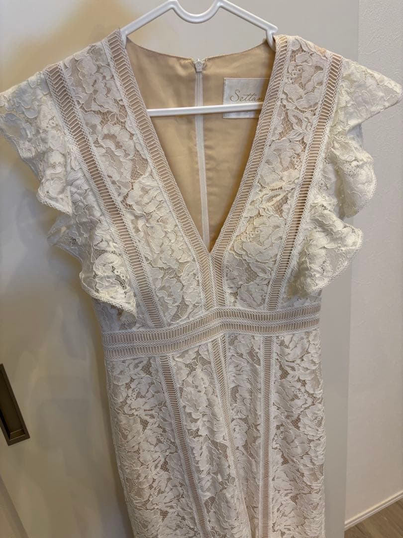 sugar ホワイト レース マキシドレス