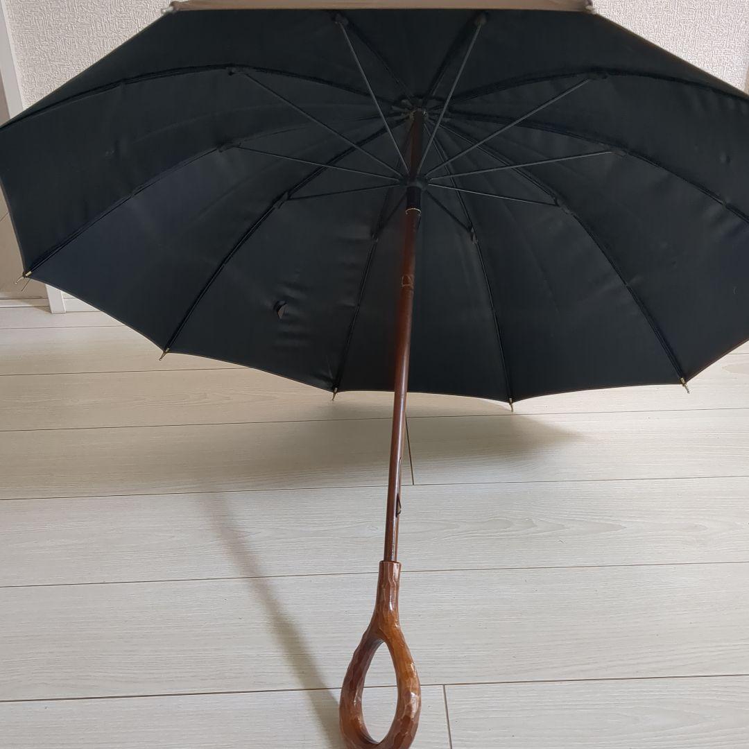 サンバリア100 長傘　S 木製ブラウン