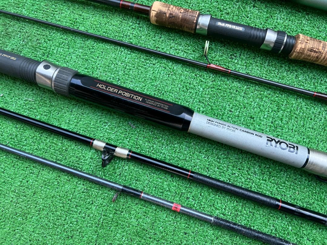 大*り様 磯竿・投げ竿 まとめ / がまかつ がま石 24号・HI-WAVE・サ