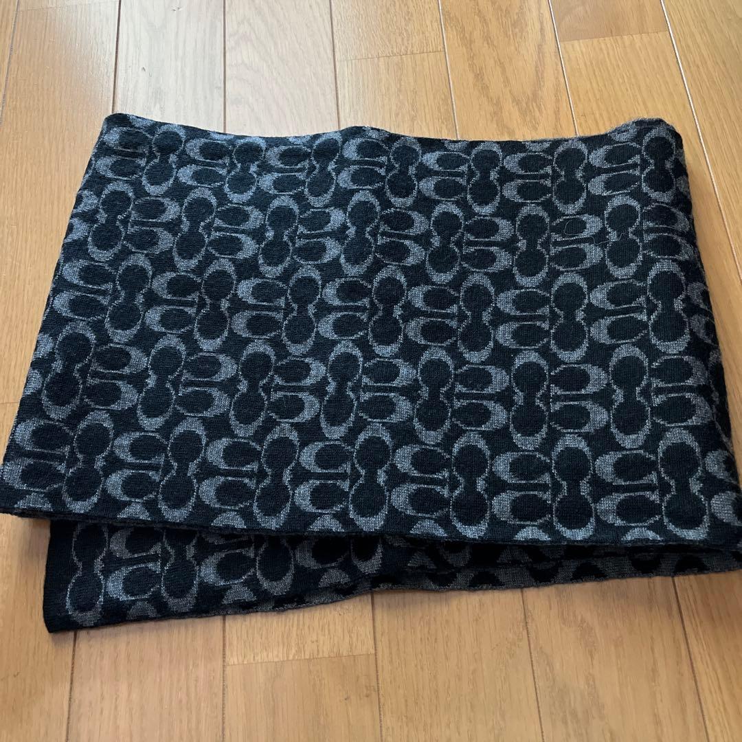 コーチ　マフラー　ニット帽　セット