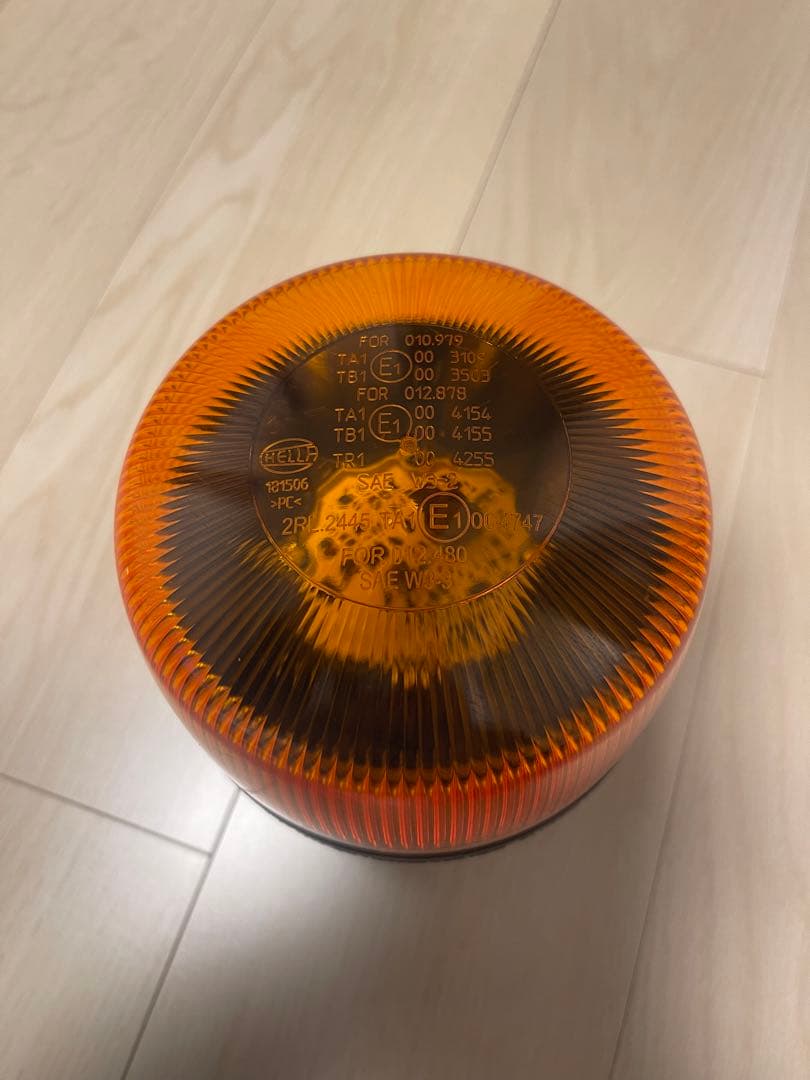 HELLA ヘラ　オレンジ LED ビーコン 回転灯　トラクター