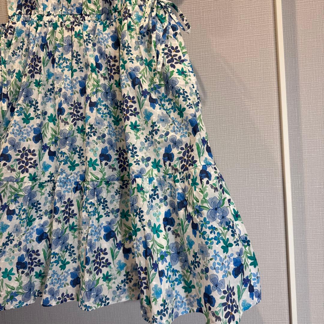 ケイトスペード　ガールズ ラブリーガーデンラッフルカラーワンピース　160 新品