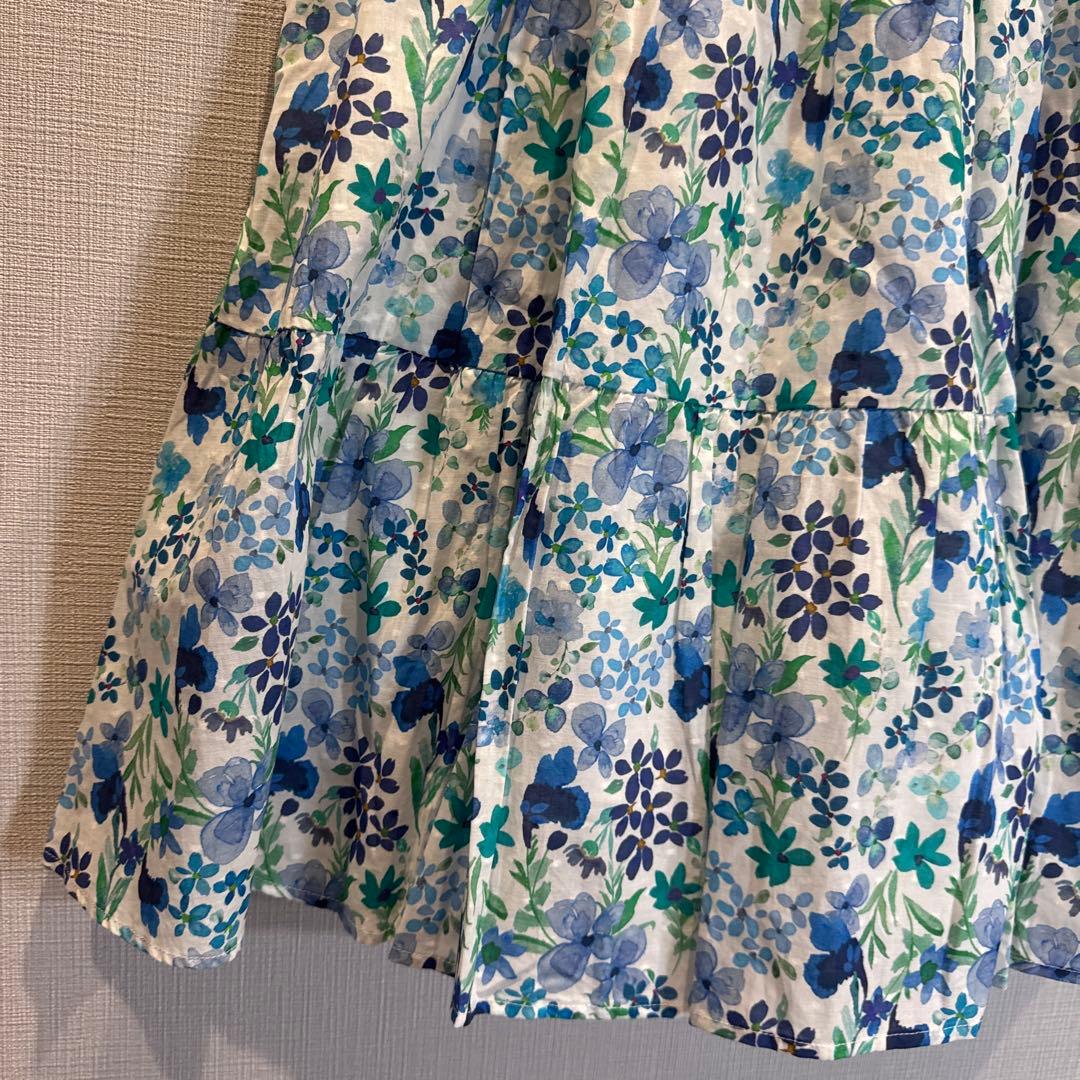 ケイトスペード　ガールズ ラブリーガーデンラッフルカラーワンピース　160 新品