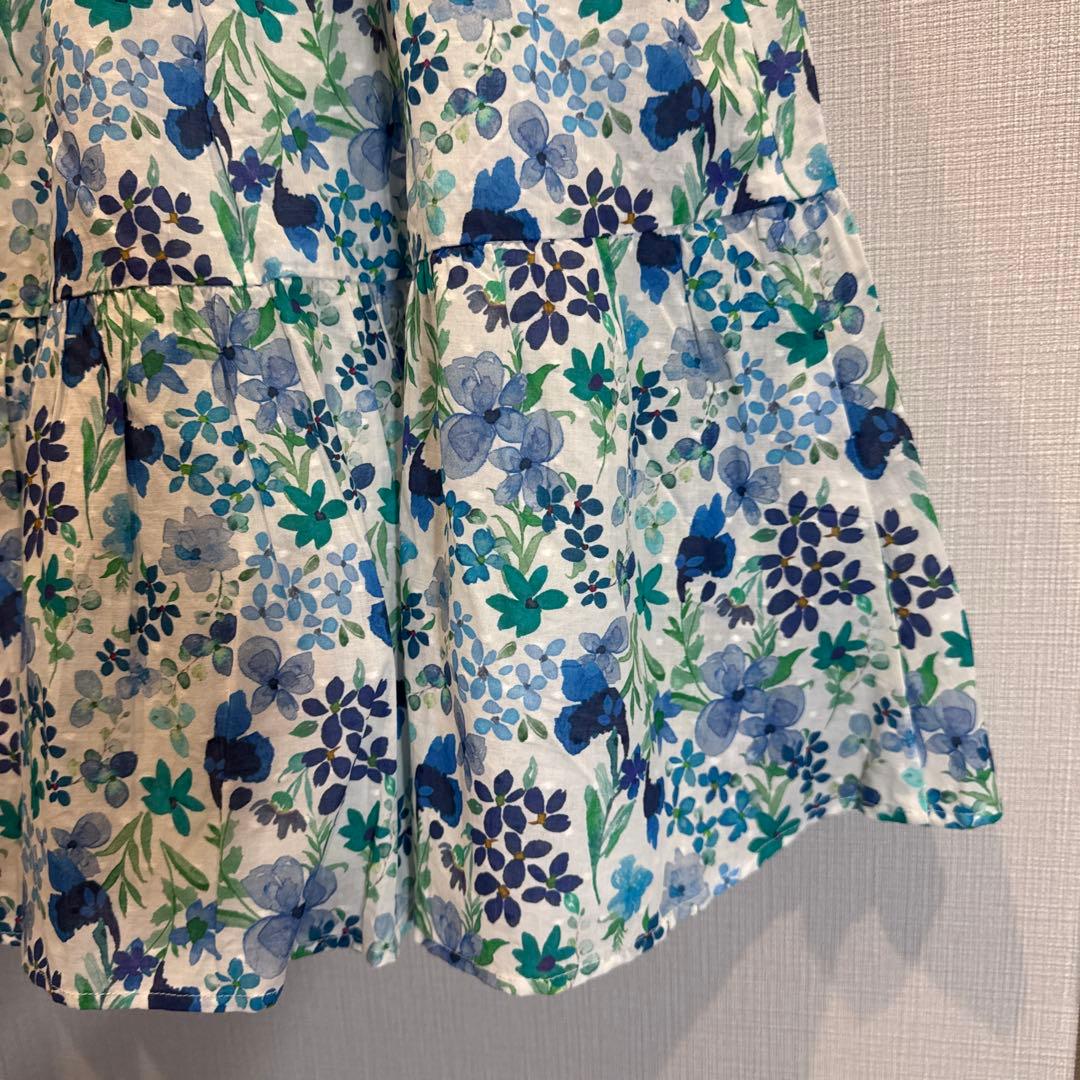 ケイトスペード　ガールズ ラブリーガーデンラッフルカラーワンピース　160 新品