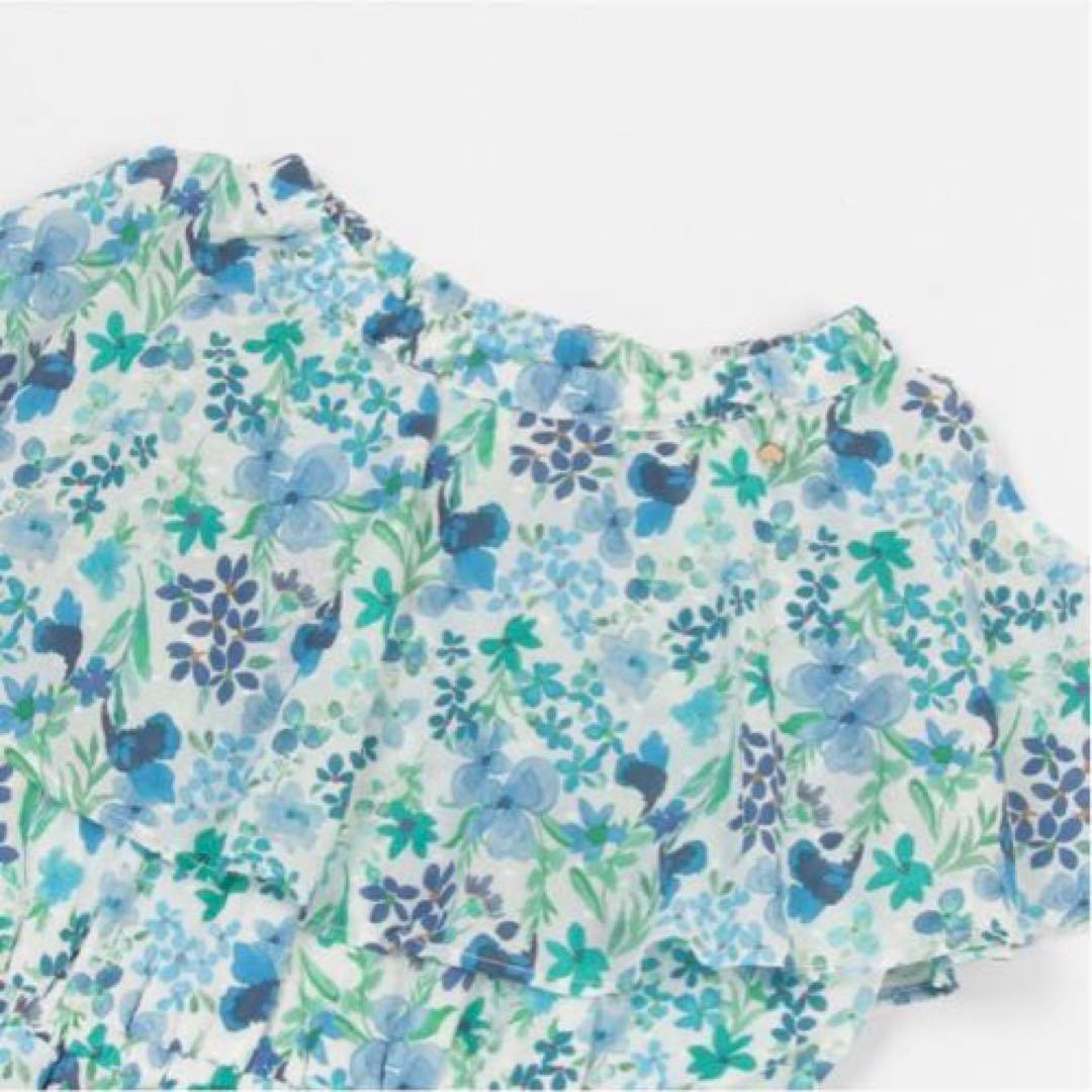 ケイトスペード　ガールズ ラブリーガーデンラッフルカラーワンピース　160 新品