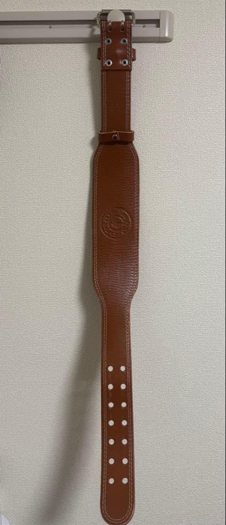 【横川選手愛用】ゴールドジムプロレザーベルト Mサイズ