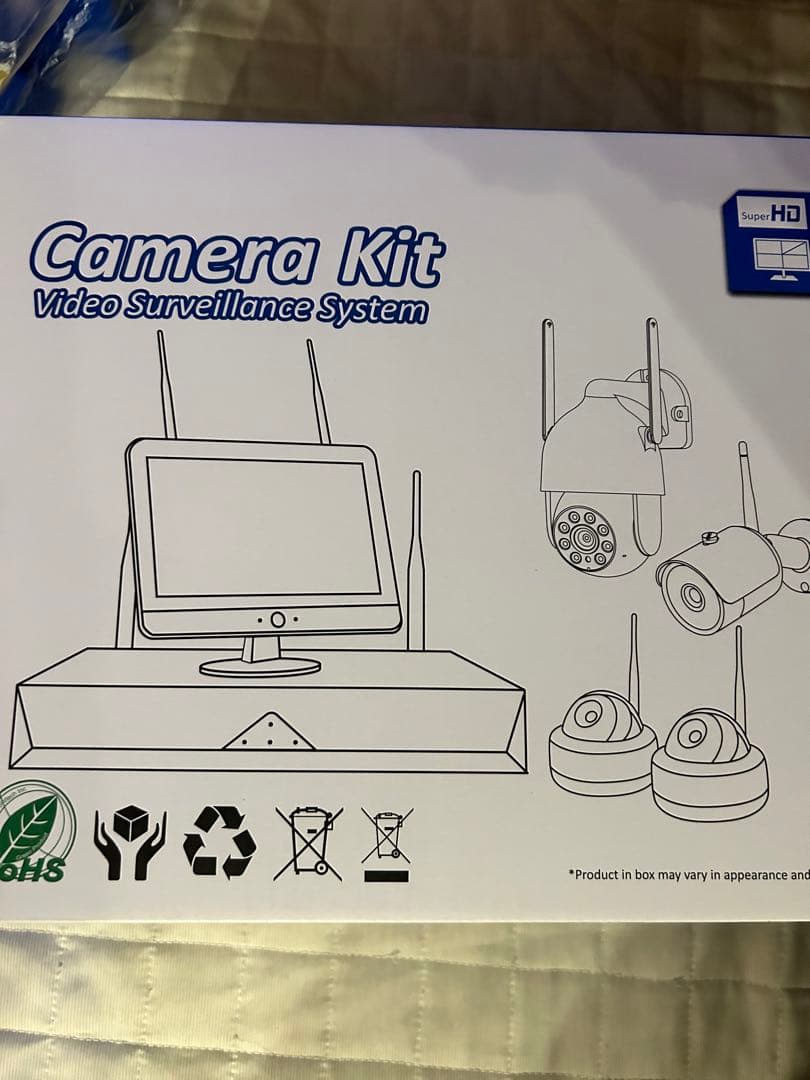 防犯カメラ 屋外 防水 500万画素 モニター 500GB 24時間録画