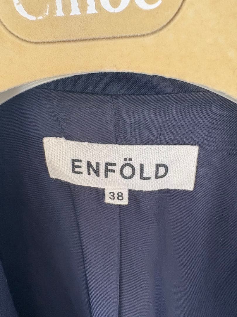 ENFOLD ネイビー テーラードジャケット 38